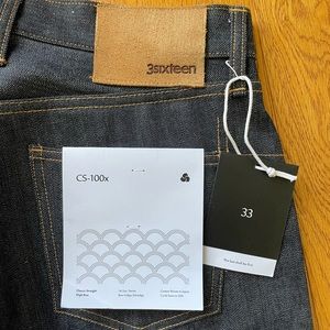 3Sixteen CS-100x Raw Indigo Selvedge 14.5oz Denim